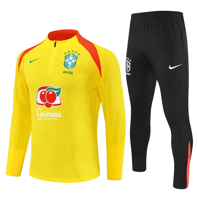 Brazil Kids’ Long-Sleeve Training Tracksuit - 25/26