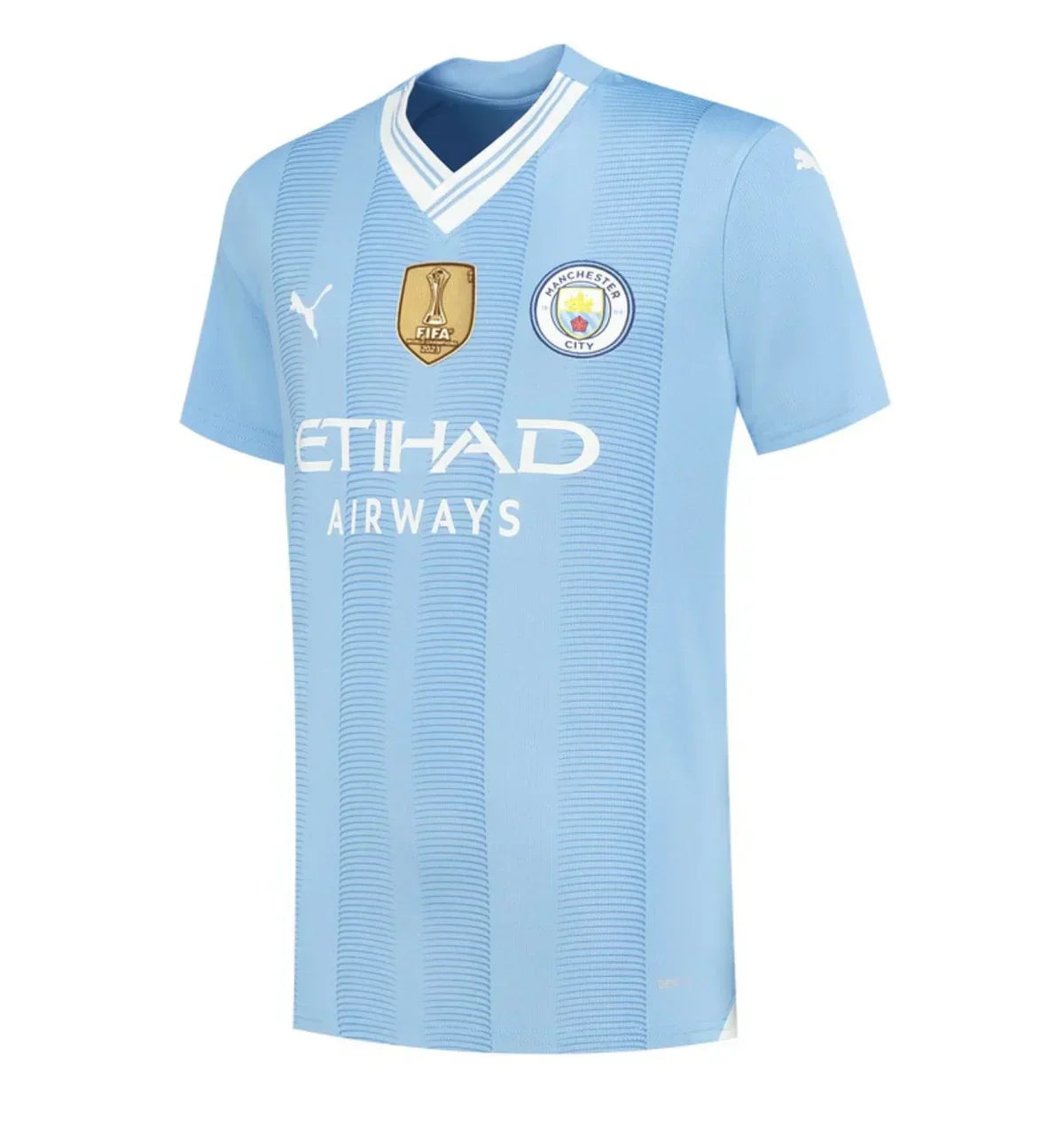 Jersey Manchester City I 23/24 com Patch - Blue and White