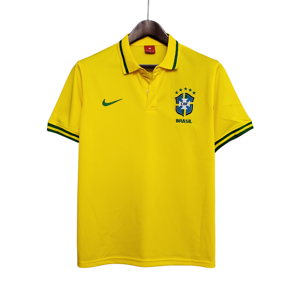 Jersey Polo Brazil Yellow - Masculina