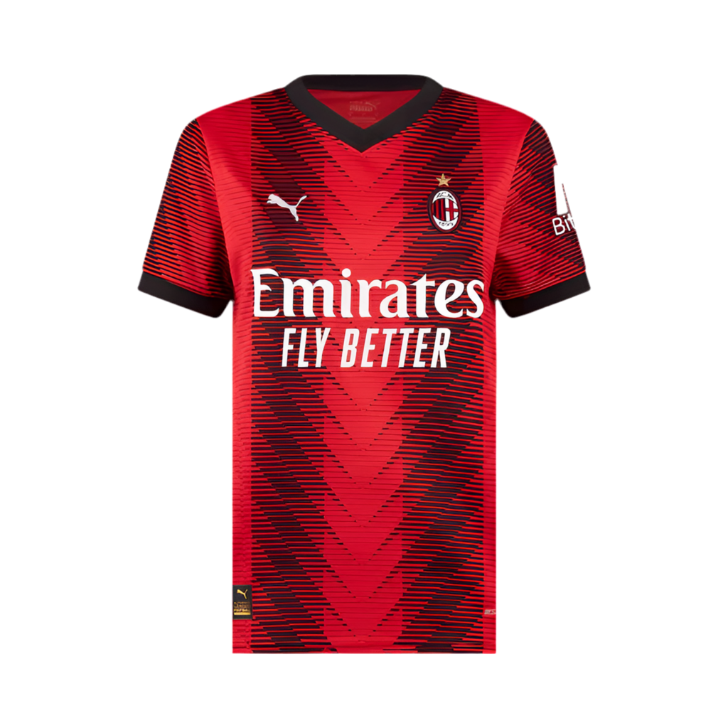 Women´s Shirt AC Milan I 23/24 - Red and Black