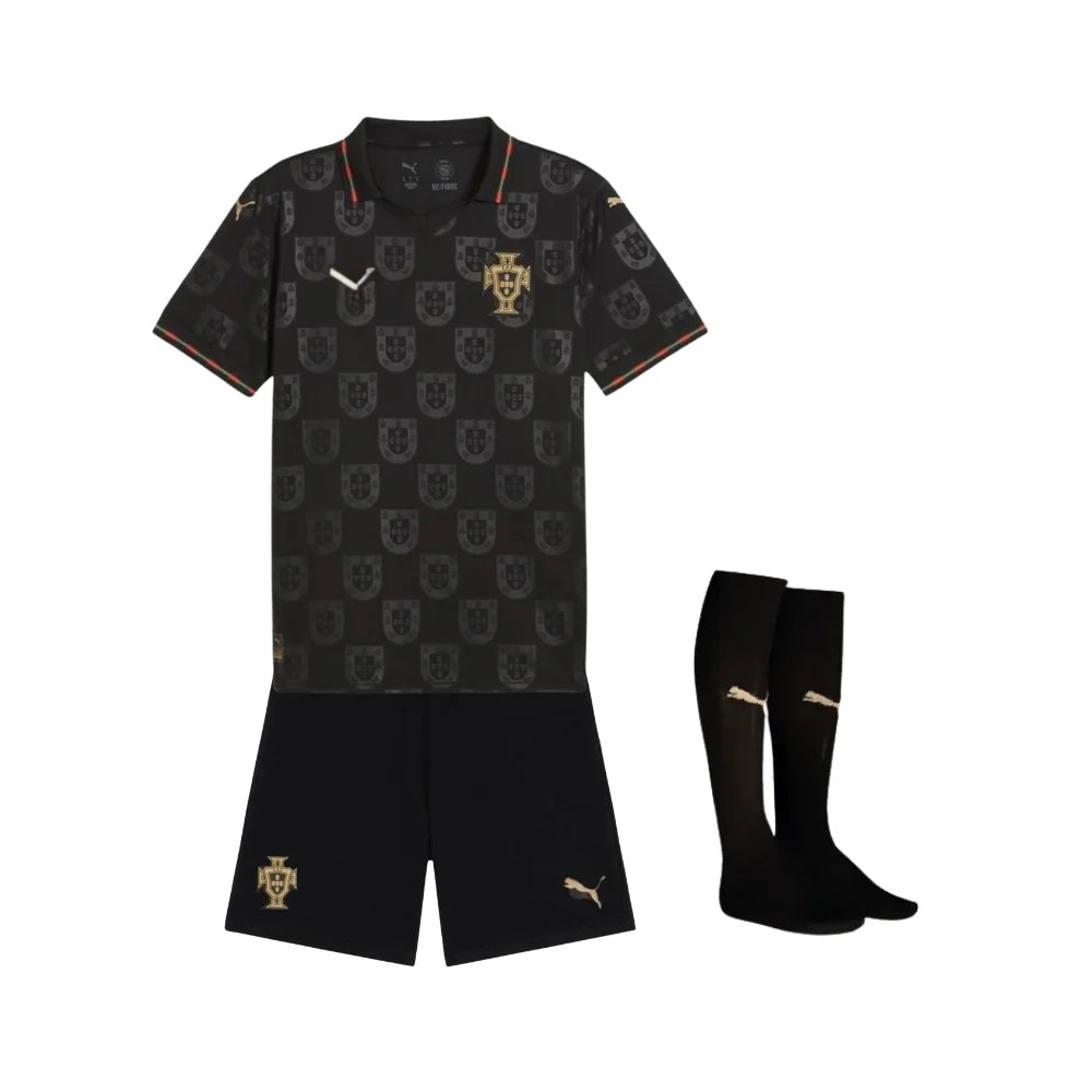 Kids Kit Portugal Black Panther edition - 25/26