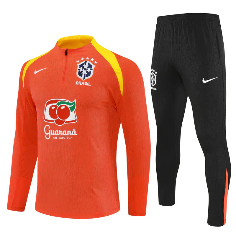 Brazil Kids’ Long-Sleeve Training Tracksuit - 25/26